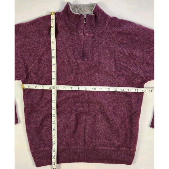 Patagonia Sweater Men’s 100% Cashmere 1/4 Zip Pullover Size XS - Picture 3 of 6
